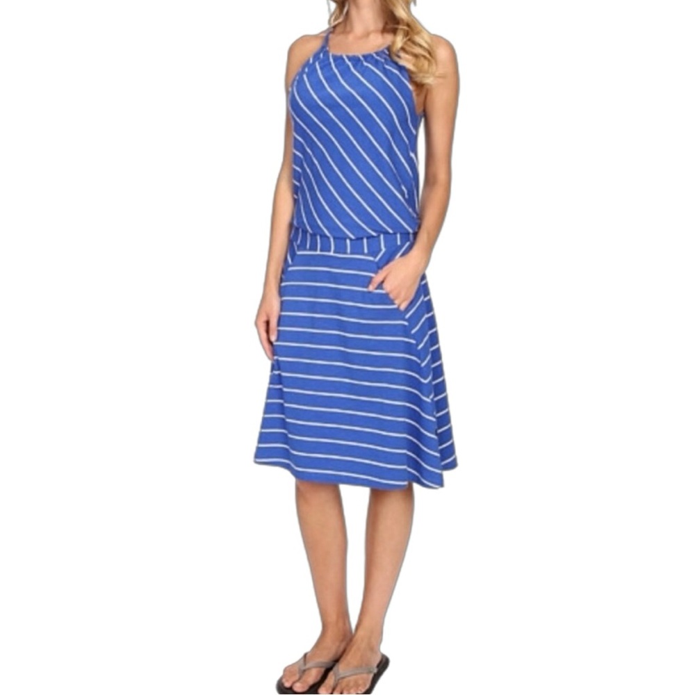 Mountain Hardwear NWT Tonga Strappy Striped Blue & White Summer Dress Size XS